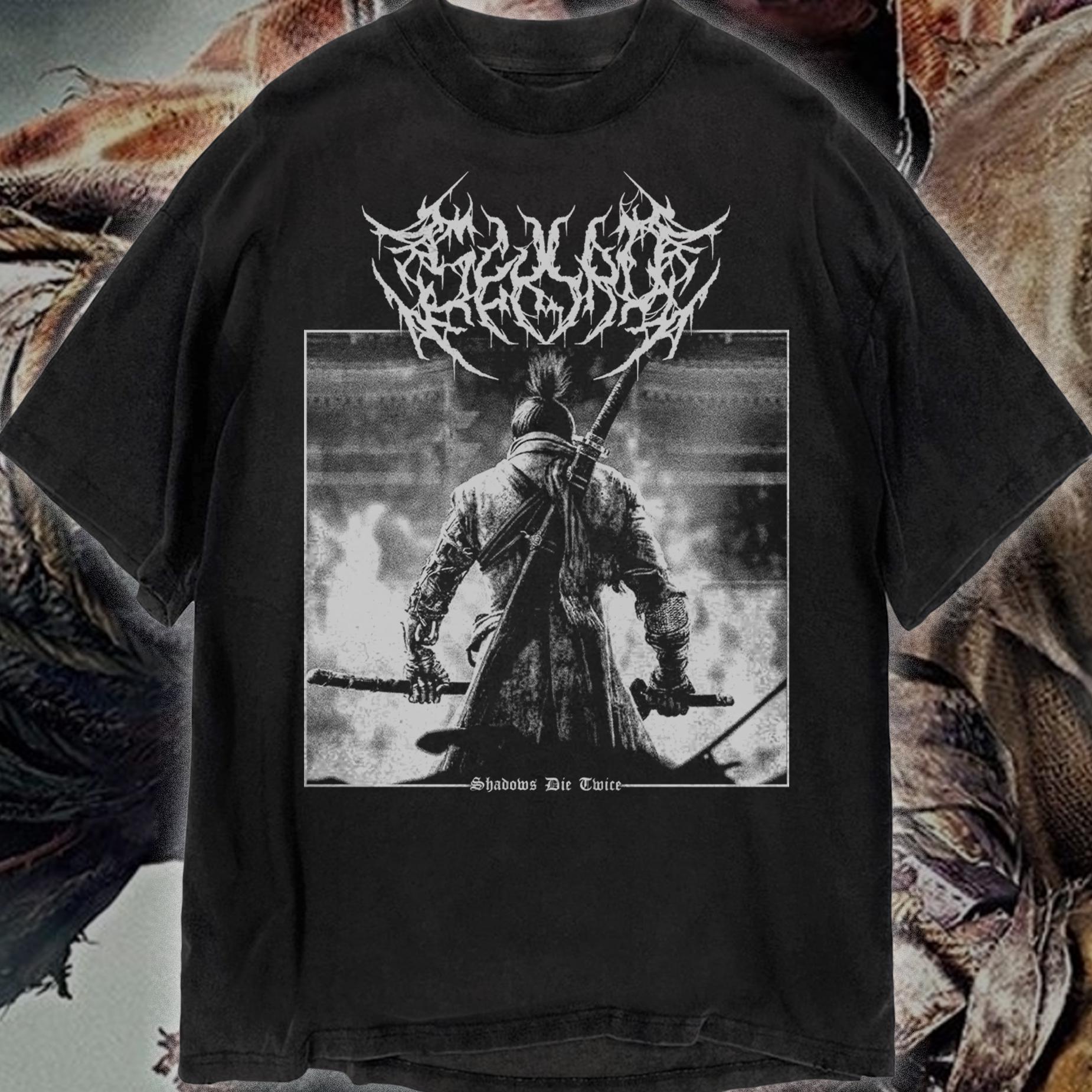 Summer Games Clothing - Sekiro Printed Pure Cotton T-Shirt Shadows