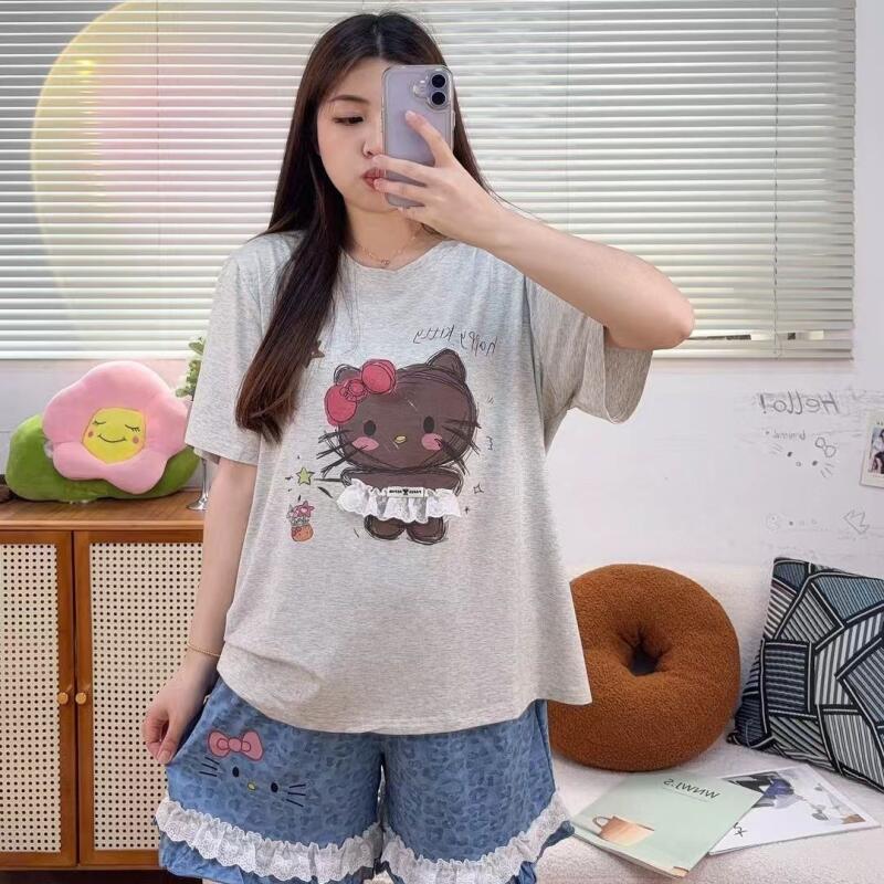 Summer Clothes - Popular Hello Kitty Summer Cartoon Women's