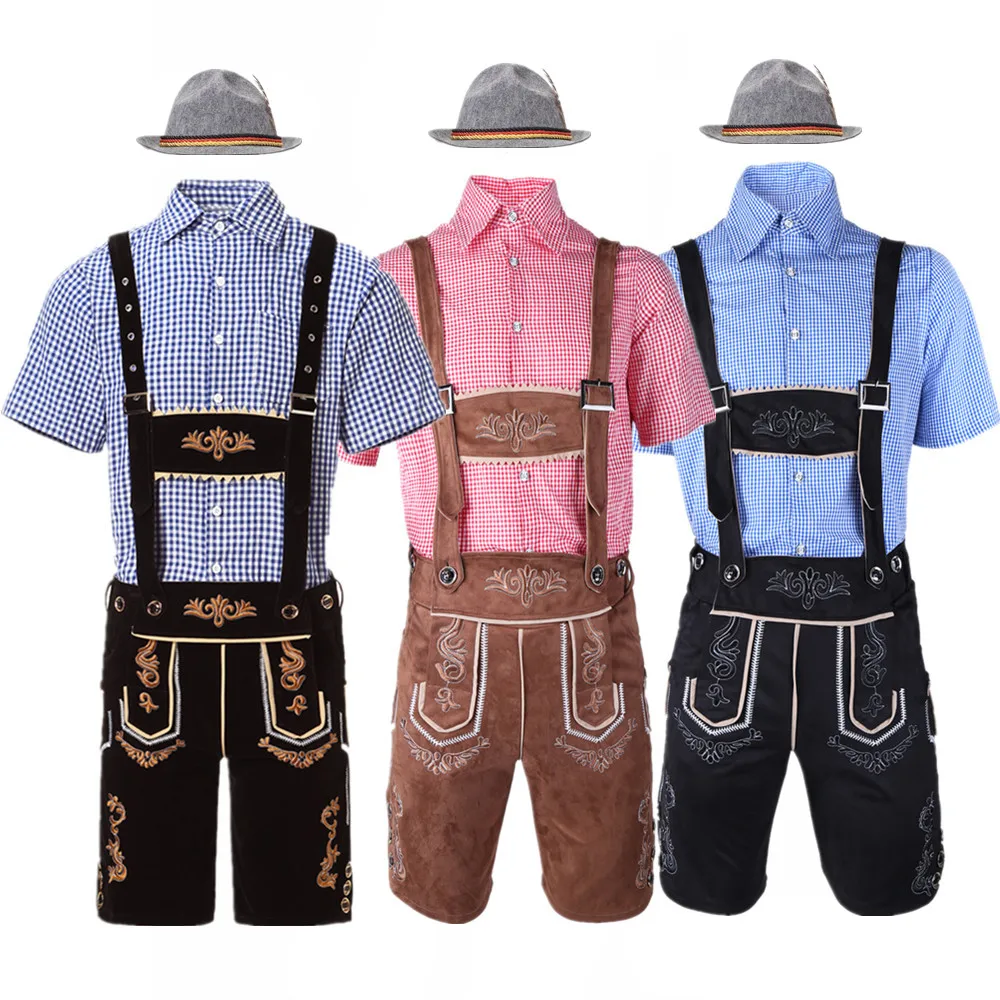 Summer Vacation Clothing Men - Male German Oktoberfest Lederhosen Costume Short