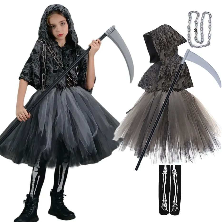 Summer Vacation Clothing Men - Kids Halloween Cosplay Scary Death Grim