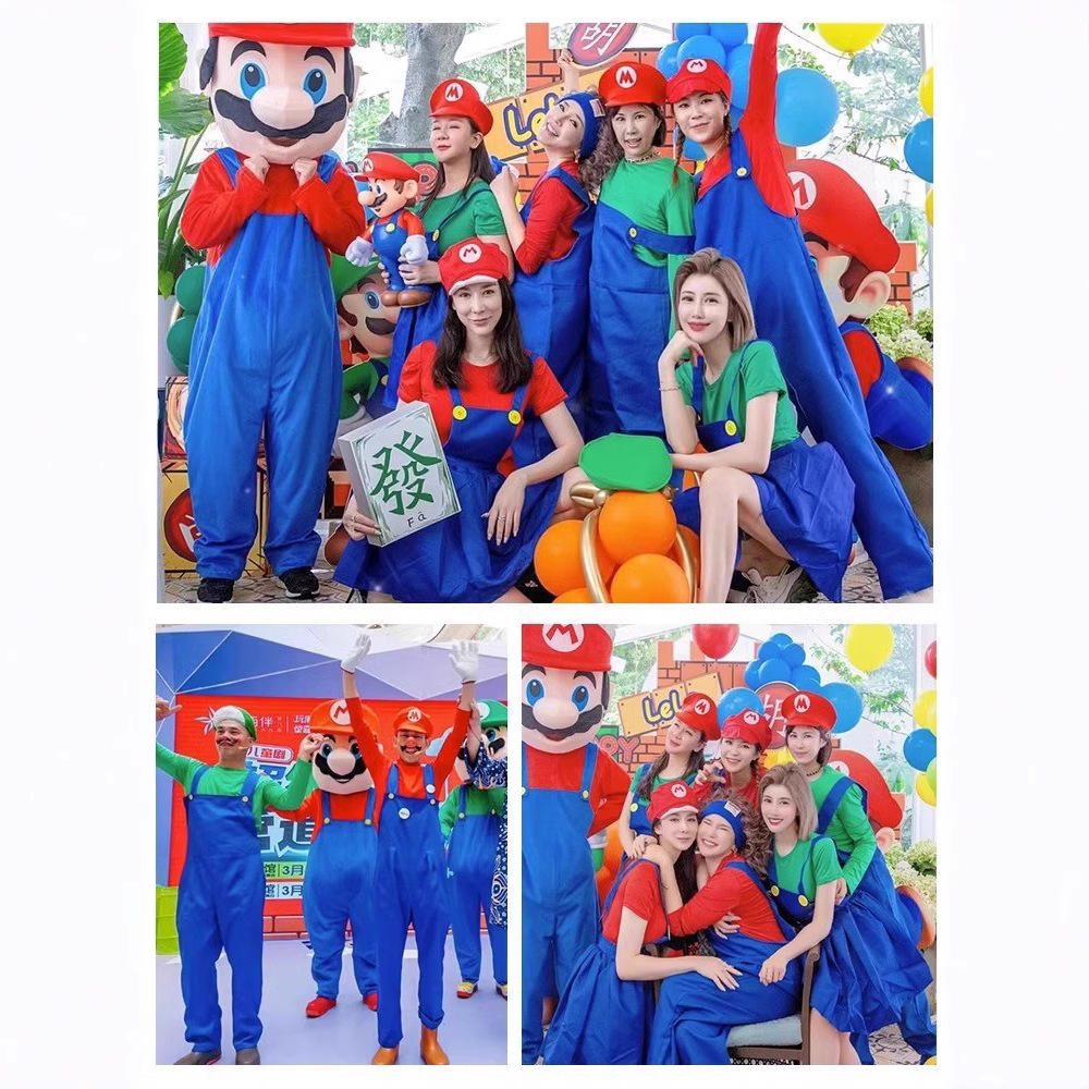 Summer Vacation Clothing Men - Costume Game Bros Super Luigi Brothers