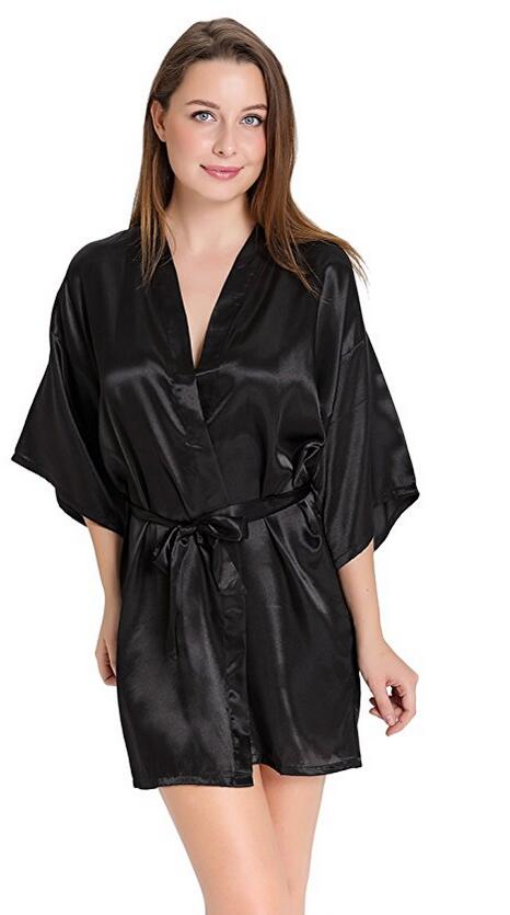 Summer Nights Clothing - Sexy Silk Satin Night Kimono Robe