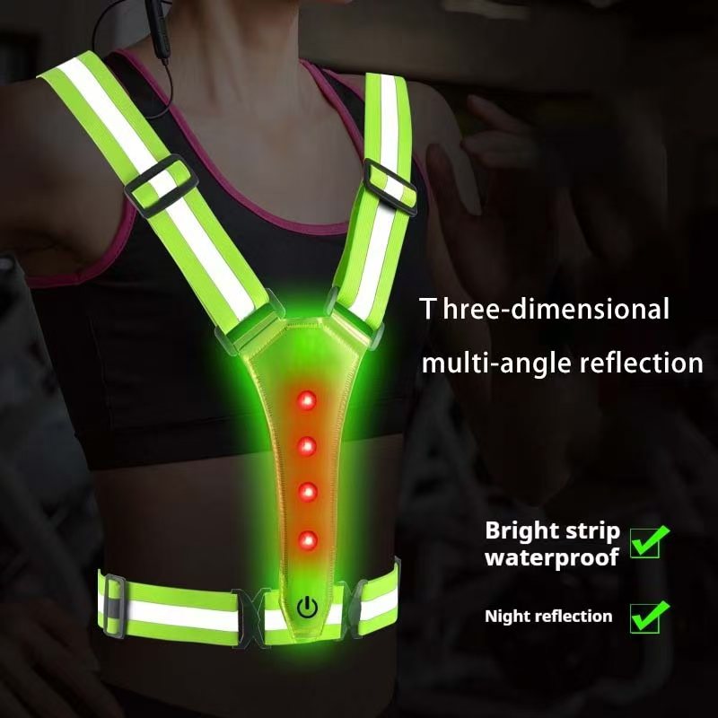 Summer Nights Clothing - LED Running Vest Reflective Glowing Reflector