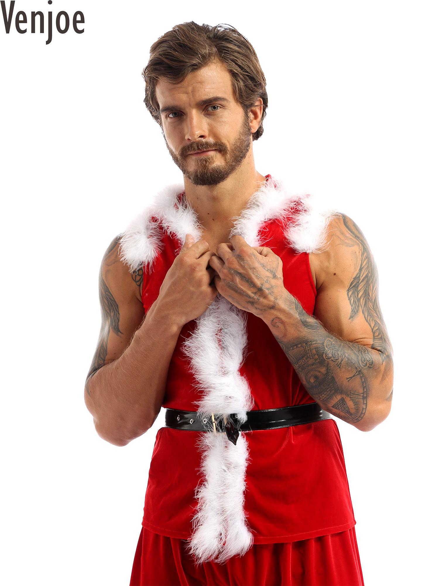 Summer Vacation Clothing Men - Men Christmas Dress Up Santa Claus