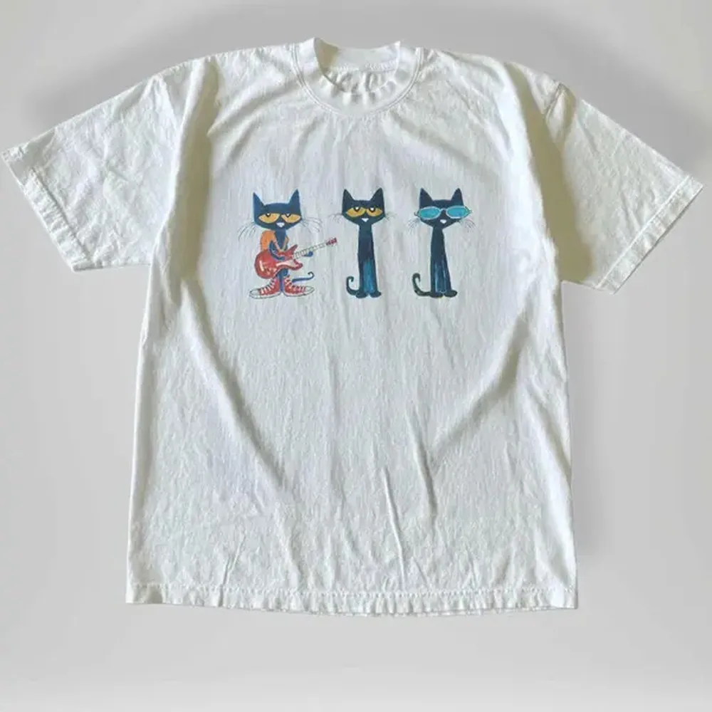 Summer Grunge Clothing - Cute Pete the Cat T-Shirt, Cat