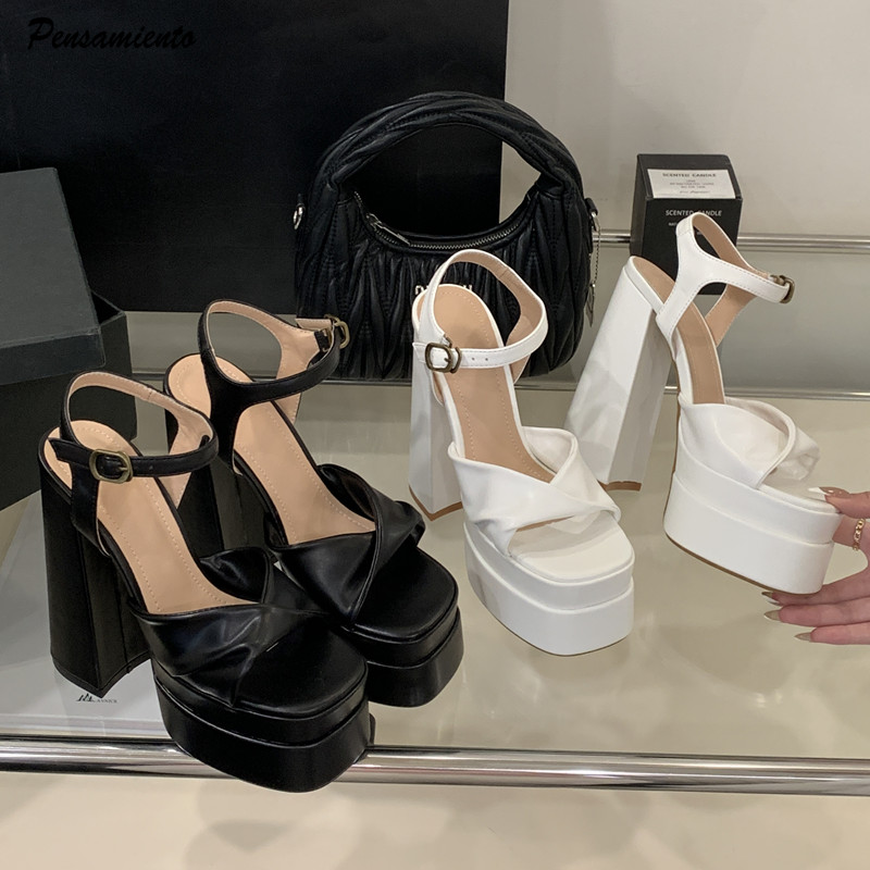 Summer Clothing On Sale - Star style Fashion Double Platform Wedges