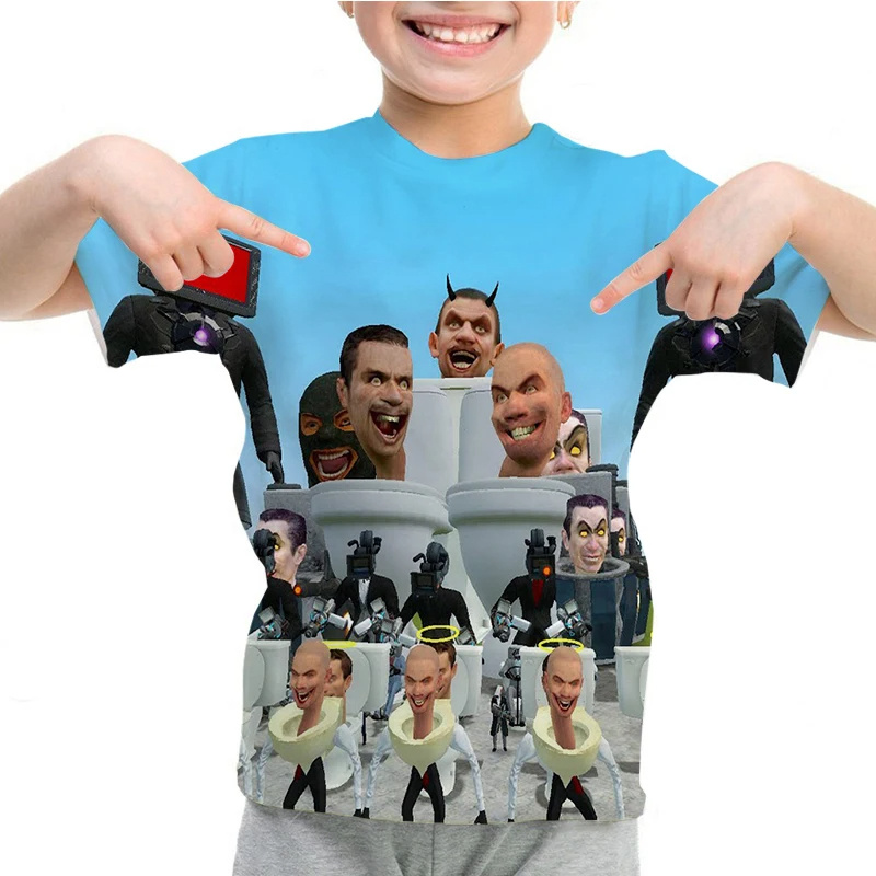 Summer Games Clothing - New Summer 3D Printing Game Skibidi