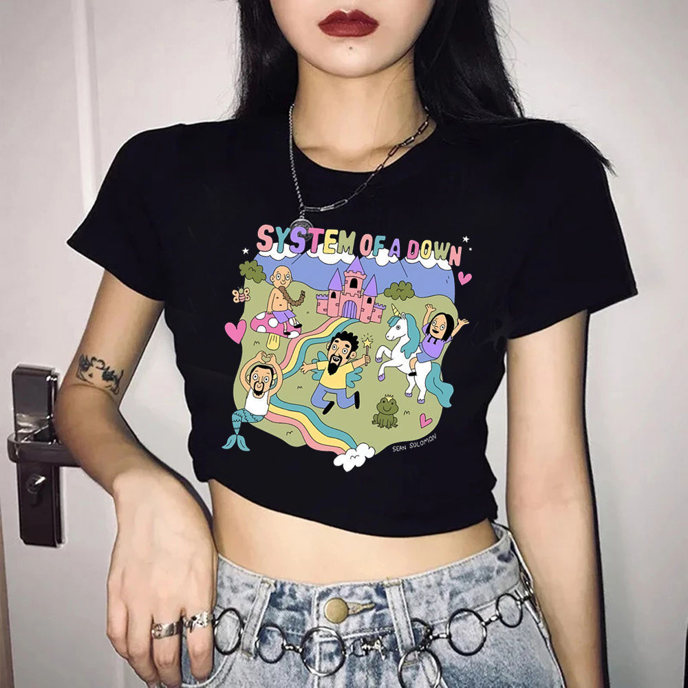 System of a Down crop top crop - Summer Grunge Clothing review and price