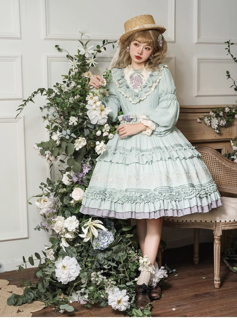 Japanese Cos Kawaii Lolita Dre - Summer Victorian Clothing review and price