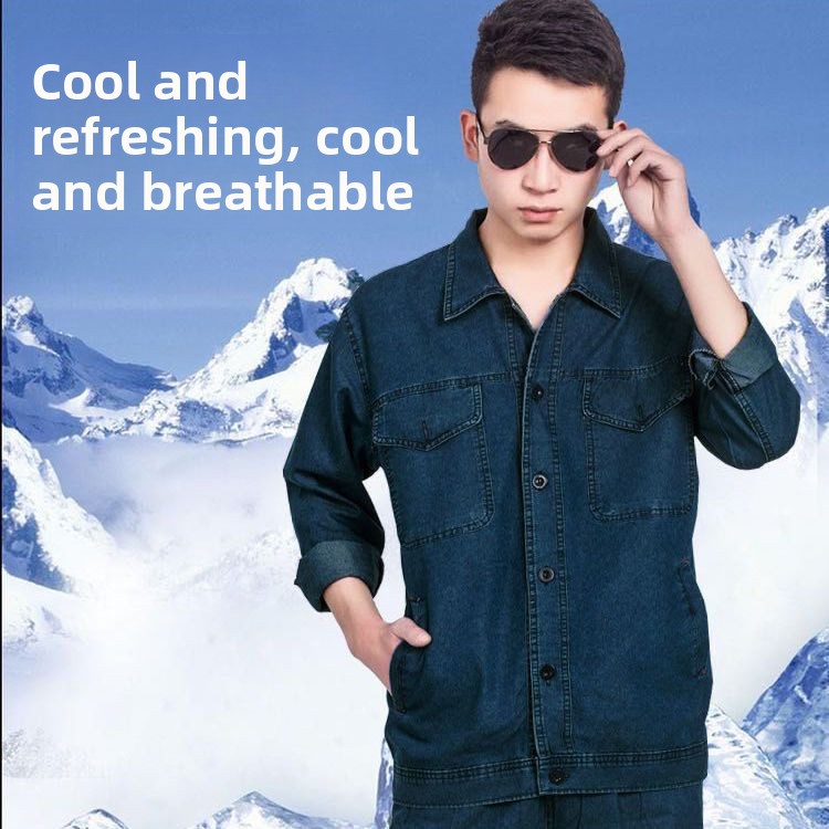 Lightweight Summer Denim Workw - Summer Clothing Long Sleeve review and price