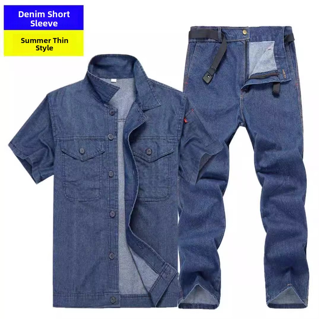 Lightweight Summer Denim Workw - Summer Clothing Long Sleeve review and price