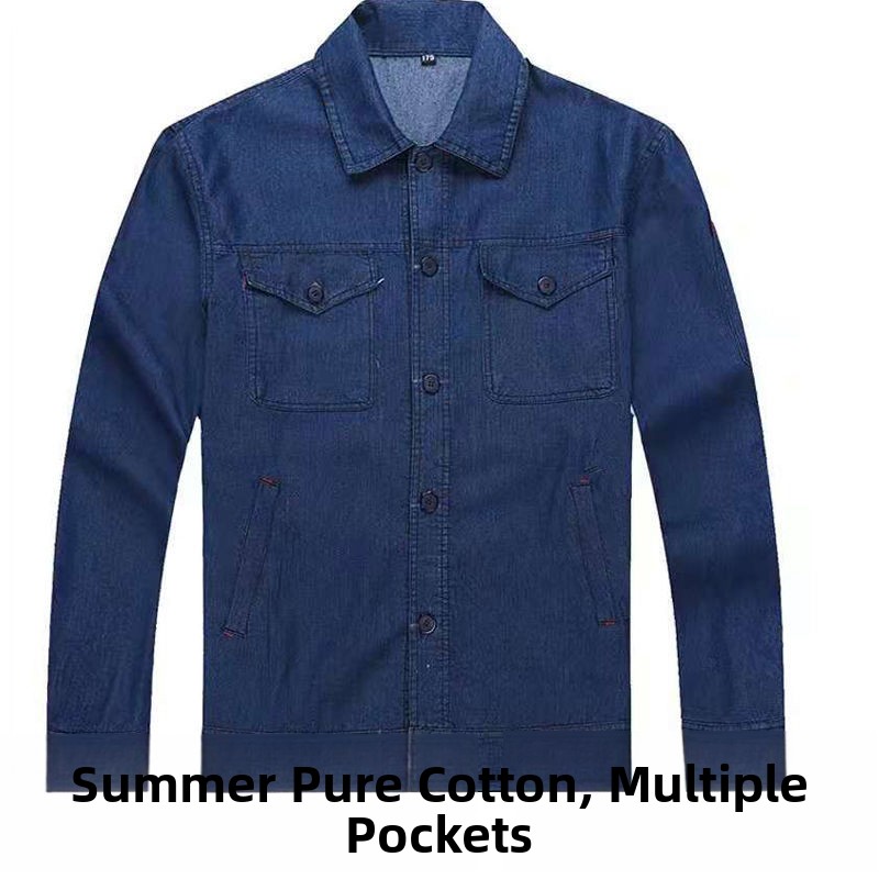 Lightweight Summer Denim Workw - Summer Clothing Long Sleeve review and price