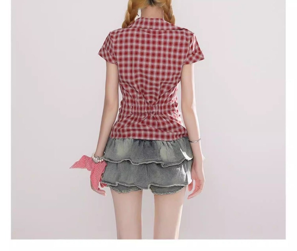 Harajuku Vintage Gothic Plaid  - Summer Grunge Clothing review and price