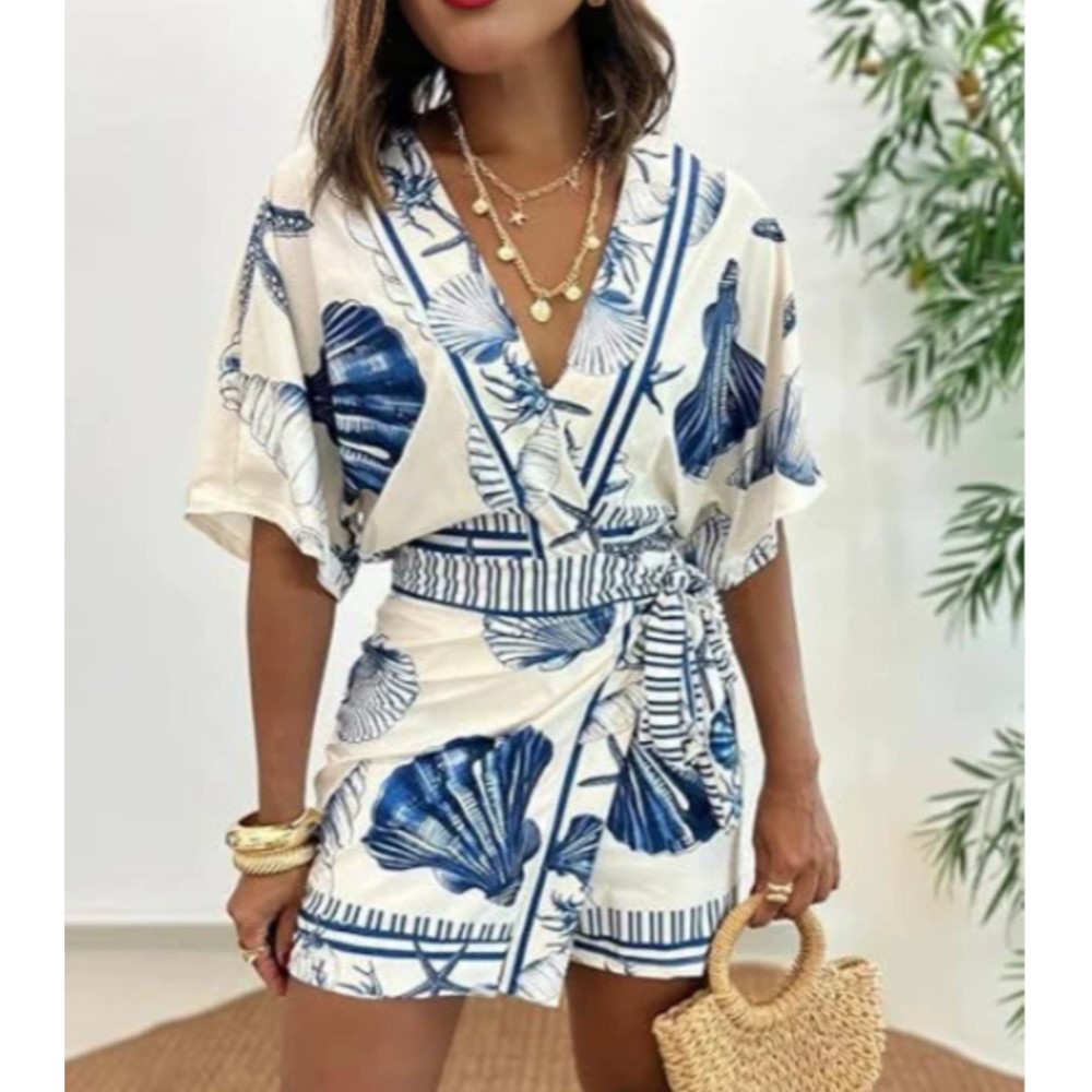 Fashion Printed Short Sleeve W - Summer Zara review and price