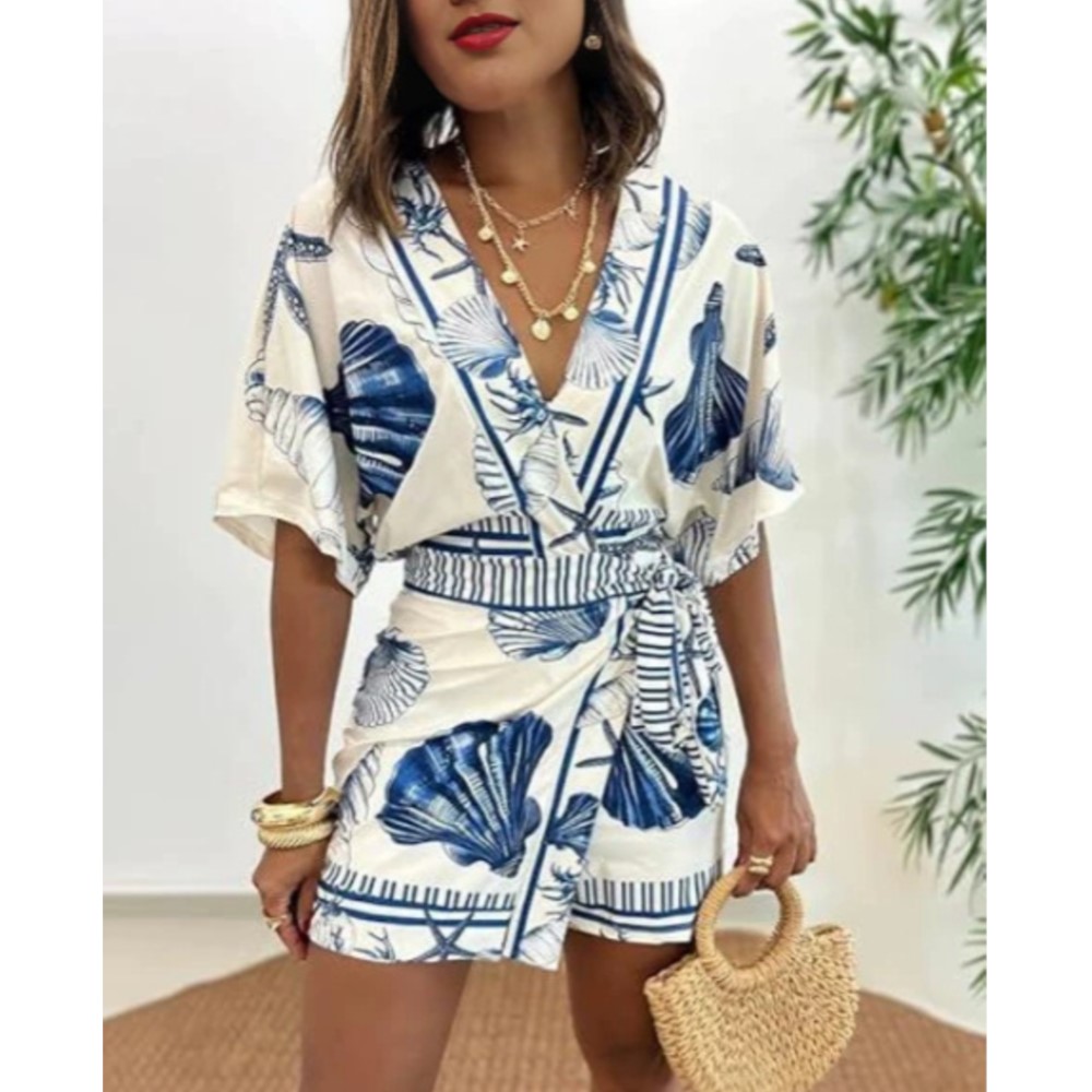 Fashion Printed Short Sleeve W - Summer Zara review and price