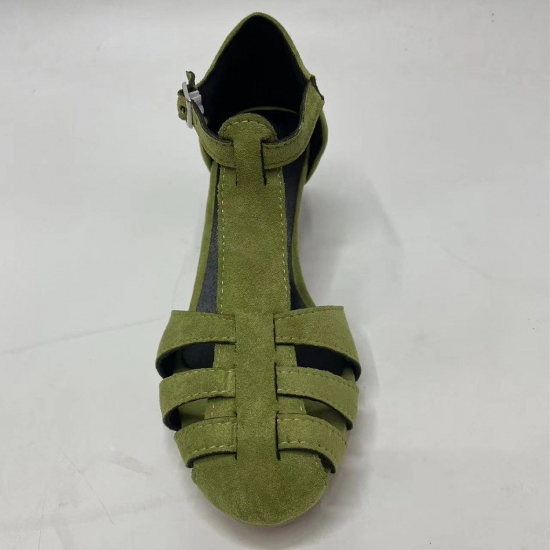 Women's Green Suede Kitten Hee - Summer Clothing On Sale review and price