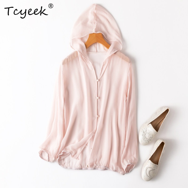 Tcyeek 100% Real Mulberry Silk - Summer Clothing Us review and price
