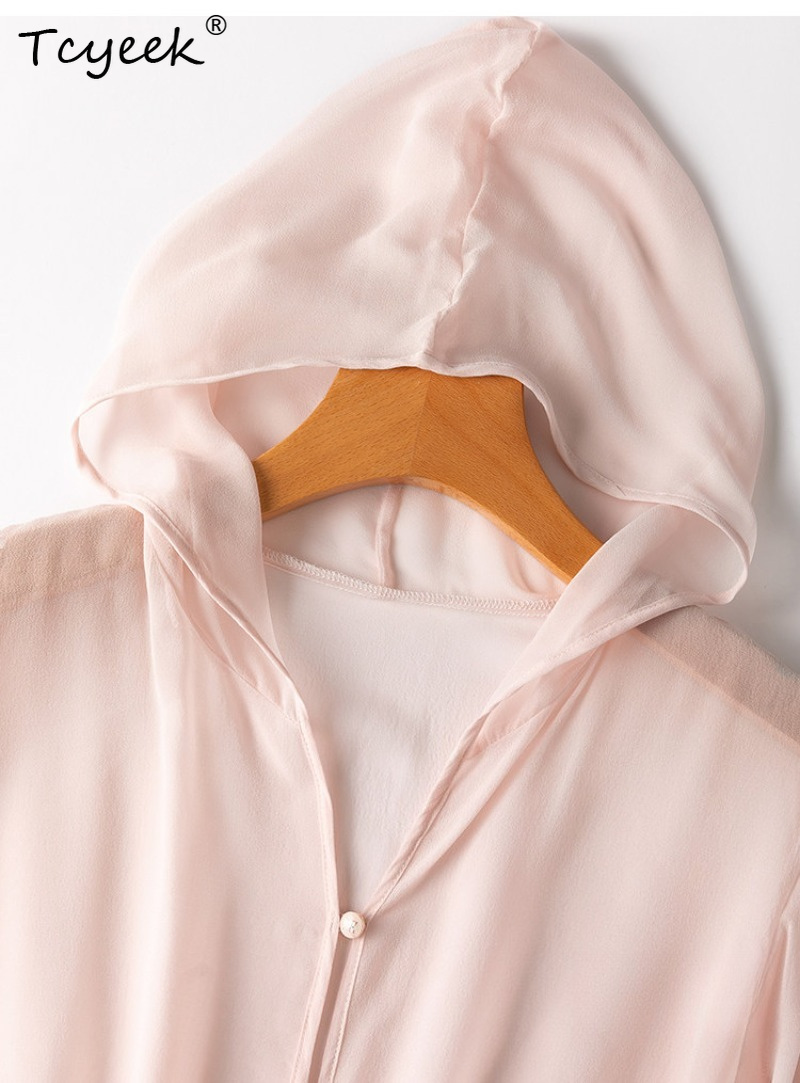 Tcyeek 100% Real Mulberry Silk - Summer Clothing Us review and price