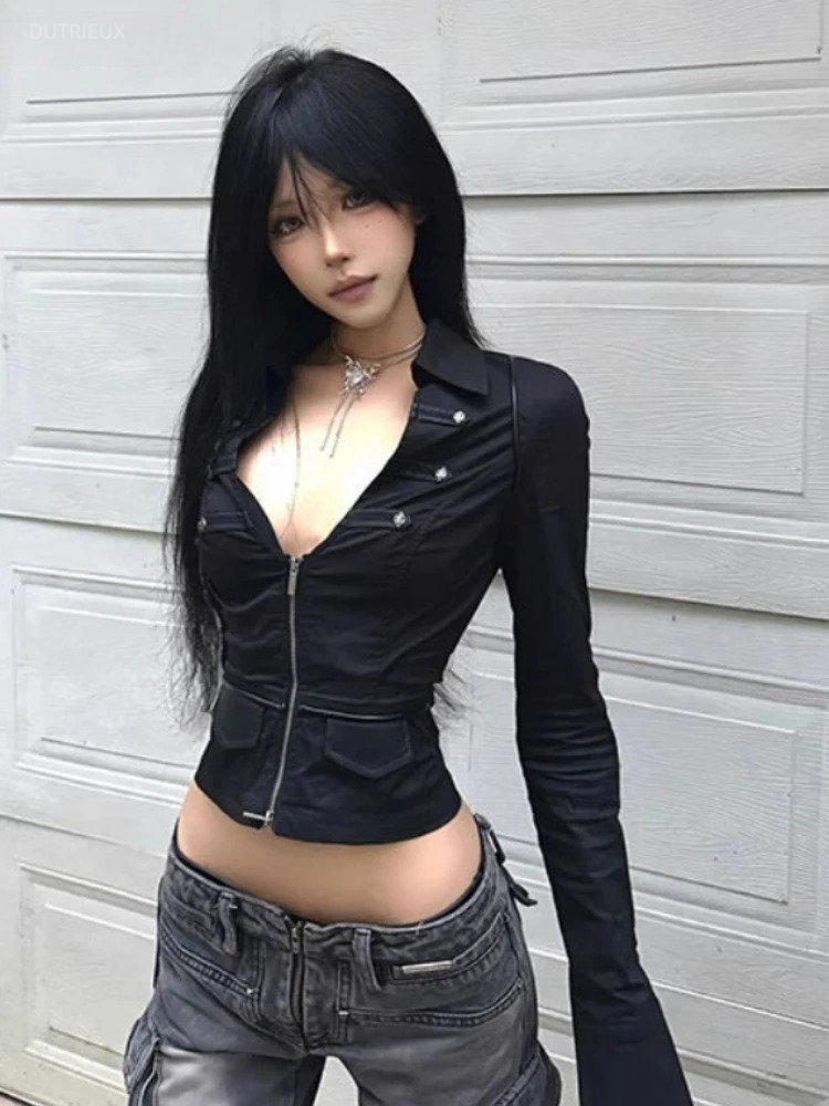 Y2k Aesthetic Women Sexy Blous - Summer Grunge Clothing review and price