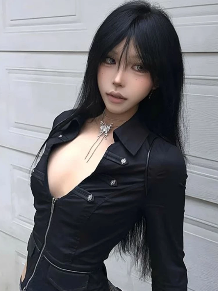 Y2k Aesthetic Women Sexy Blous - Summer Grunge Clothing review and price