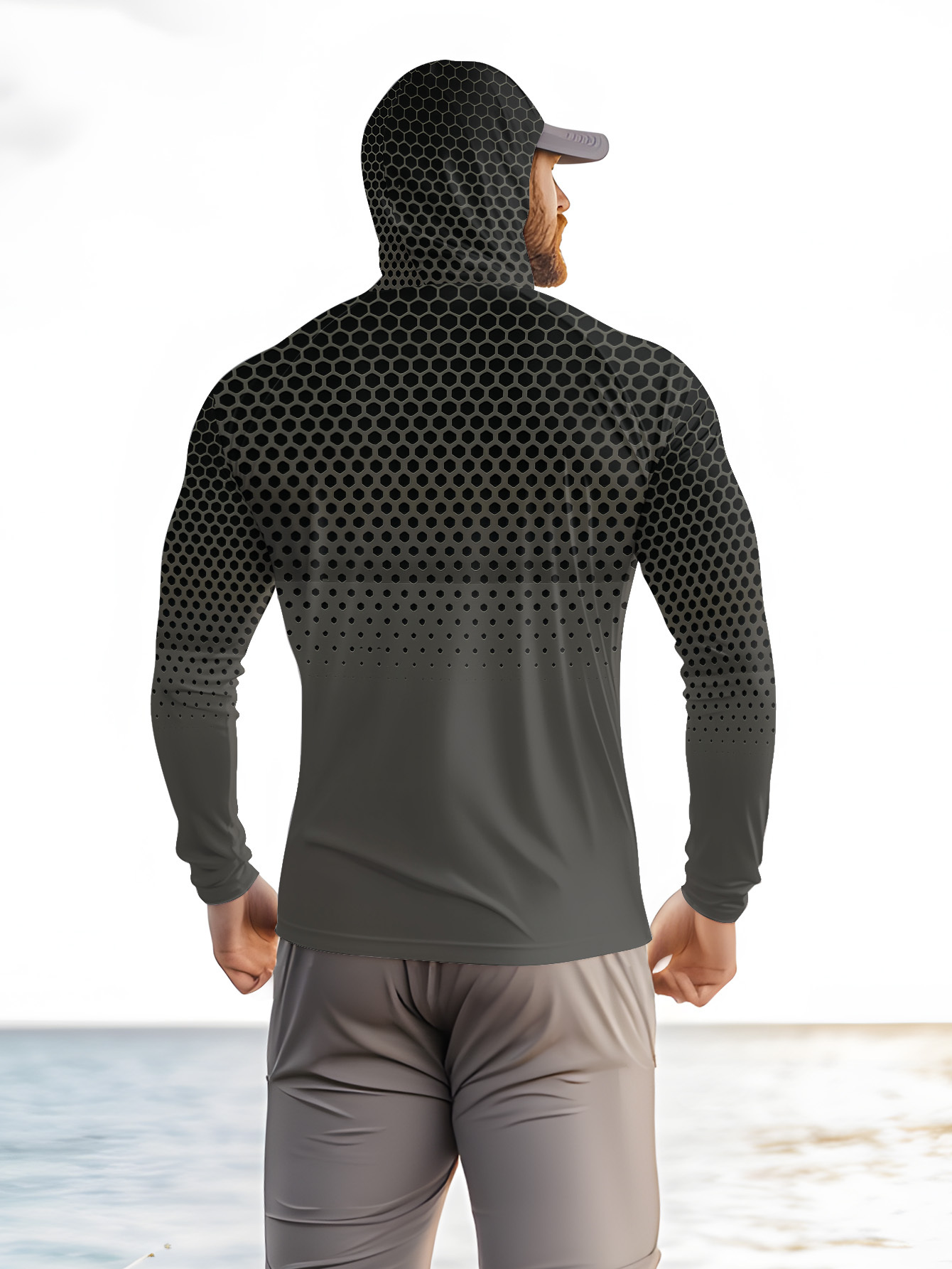 Men Hood Fishing Shirt long sl - Summer Clothing Long Sleeve review and price