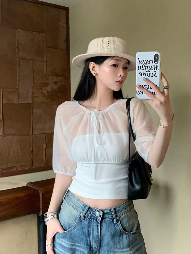 Mulberry Silk-Paneled Top with - Summer Clothing Us review and price