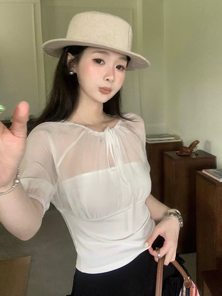 Mulberry Silk-Paneled Top with - Summer Clothing Us review and price