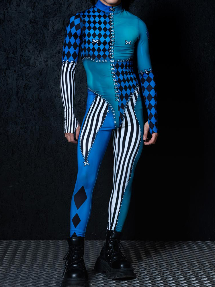 Clown Adult Robot Cosplay Jump - Summer Vacation Clothing Men review and price