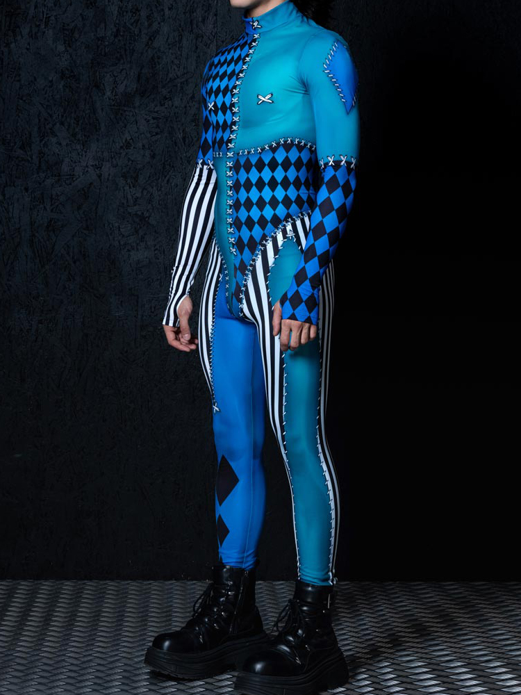 Clown Adult Robot Cosplay Jump - Summer Vacation Clothing Men review and price