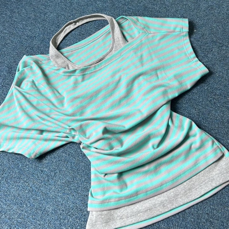 Kimutomo Women T Shirts Stripe - Summer Grunge Clothing review and price