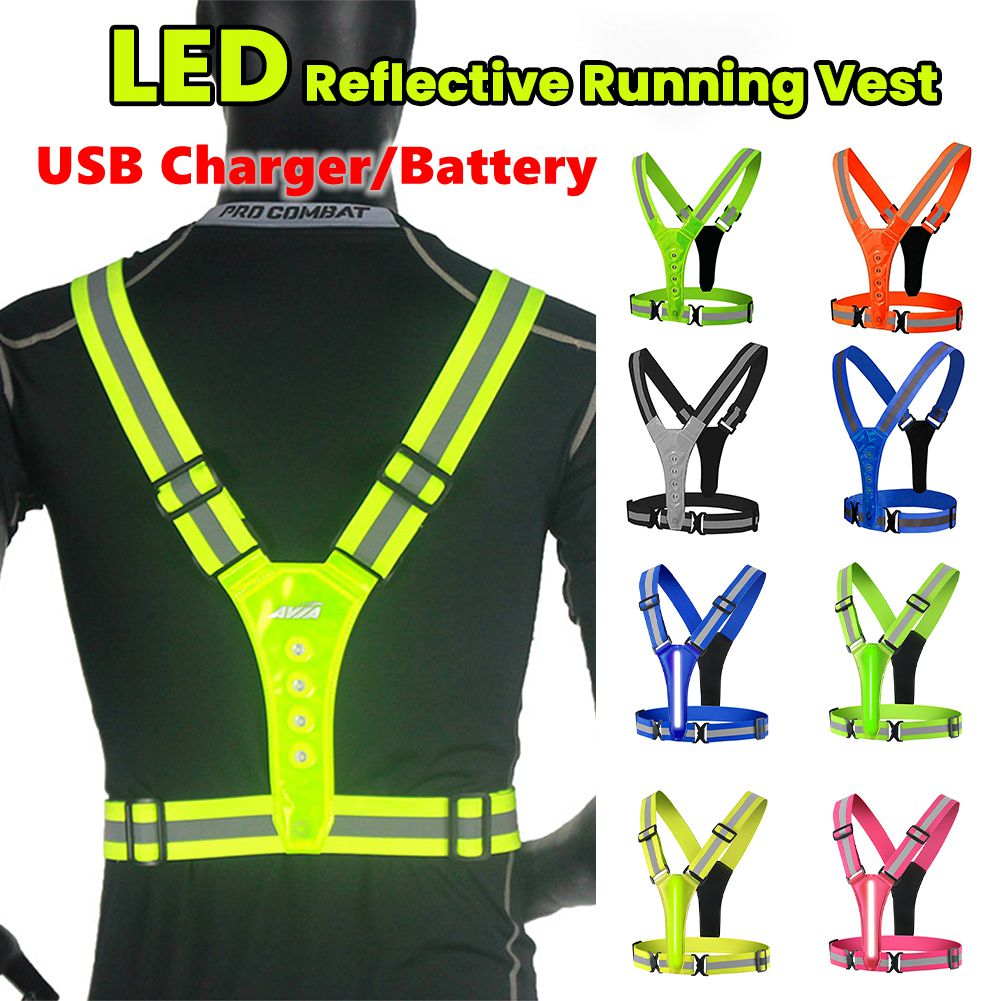 LED Running Vest USB Rechargea - Summer Nights Clothing review and price