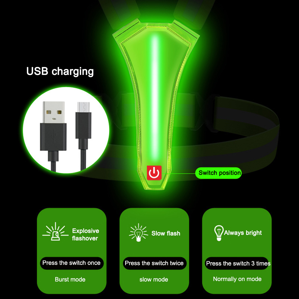 LED Running Vest USB Rechargea - Summer Nights Clothing review and price