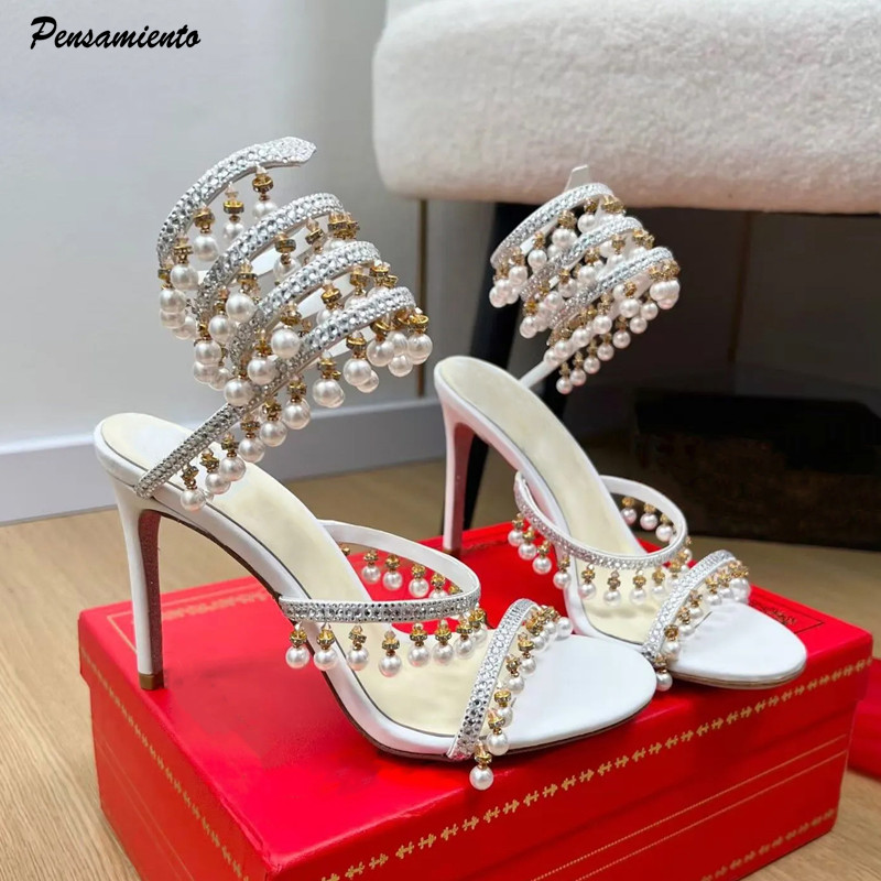 Luxury Rhinestones Pearls Tass - Summer Clothing On Sale review and price