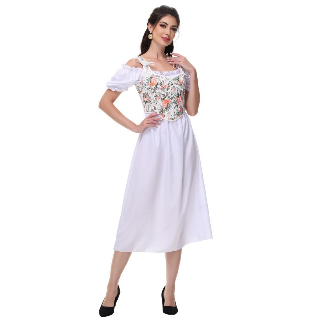 Summer White Cotton Solid Slas - Summer Victorian Clothing review and price