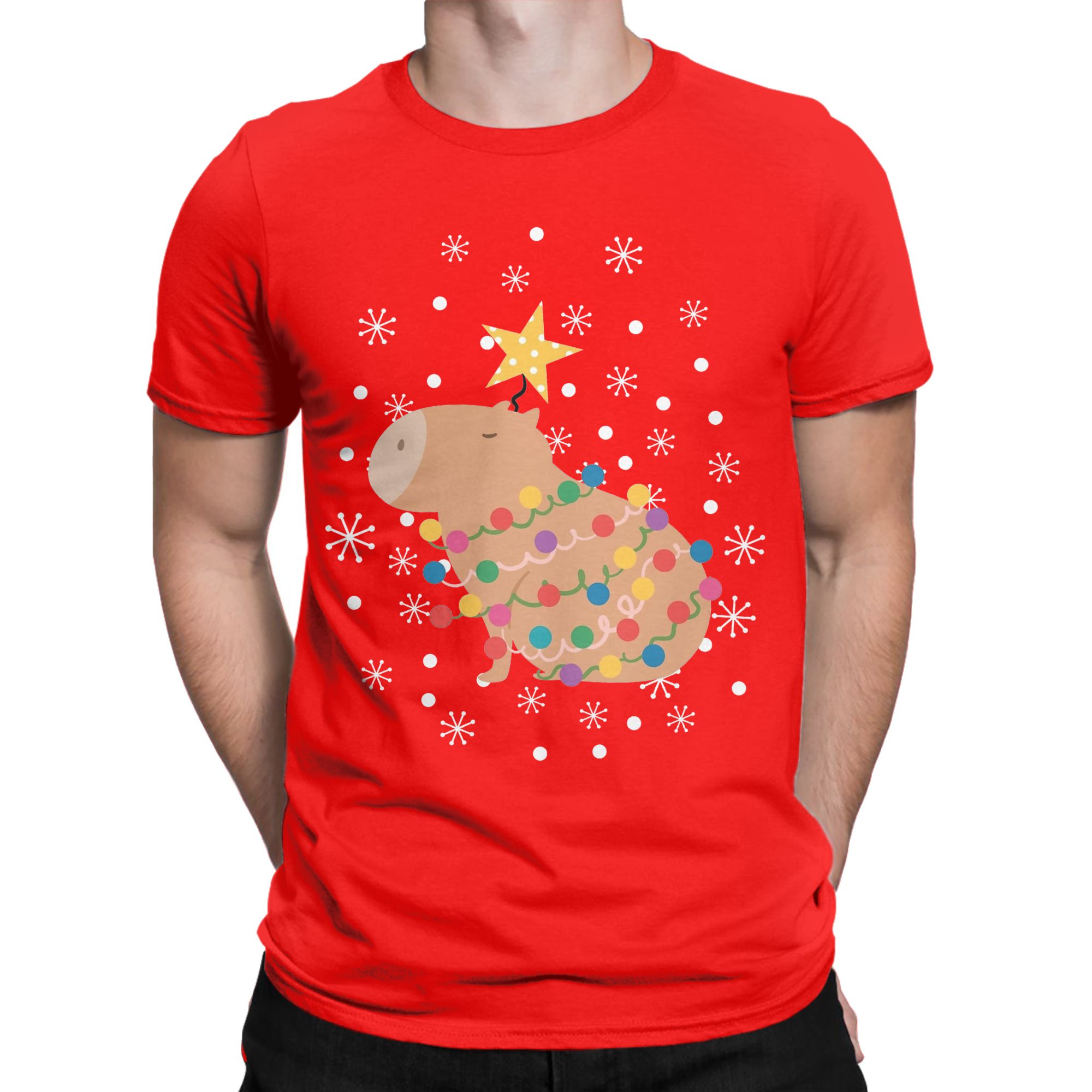 Capybara Christmas Tree  T Shi - Summer Clothing Ideas review and price