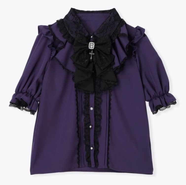 Y2K Lace Ruffle Blouse Women J - Summer Grunge Clothing review and price