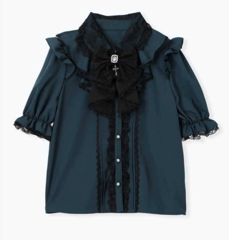 Y2K Lace Ruffle Blouse Women J - Summer Grunge Clothing review and price