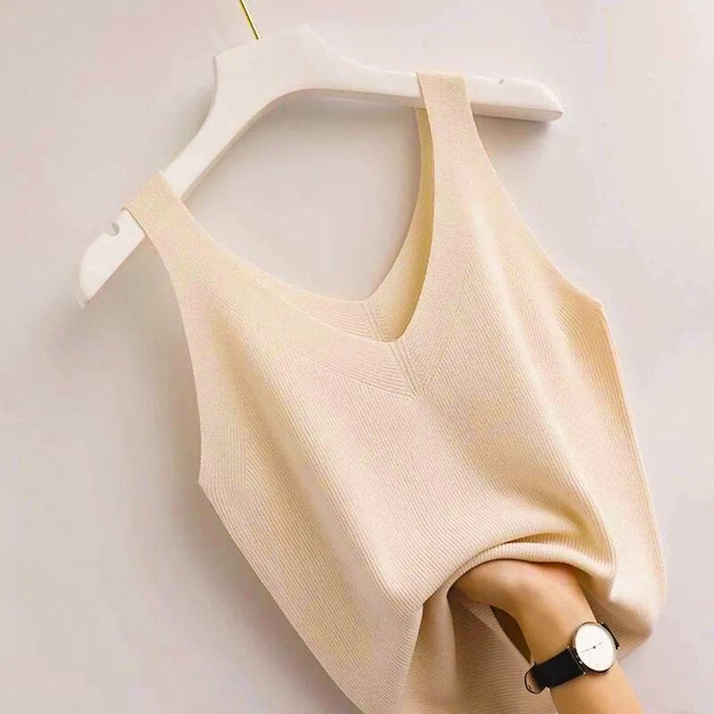 Knitting Vintage Tank Top V-Ne - Summer Zara review and price