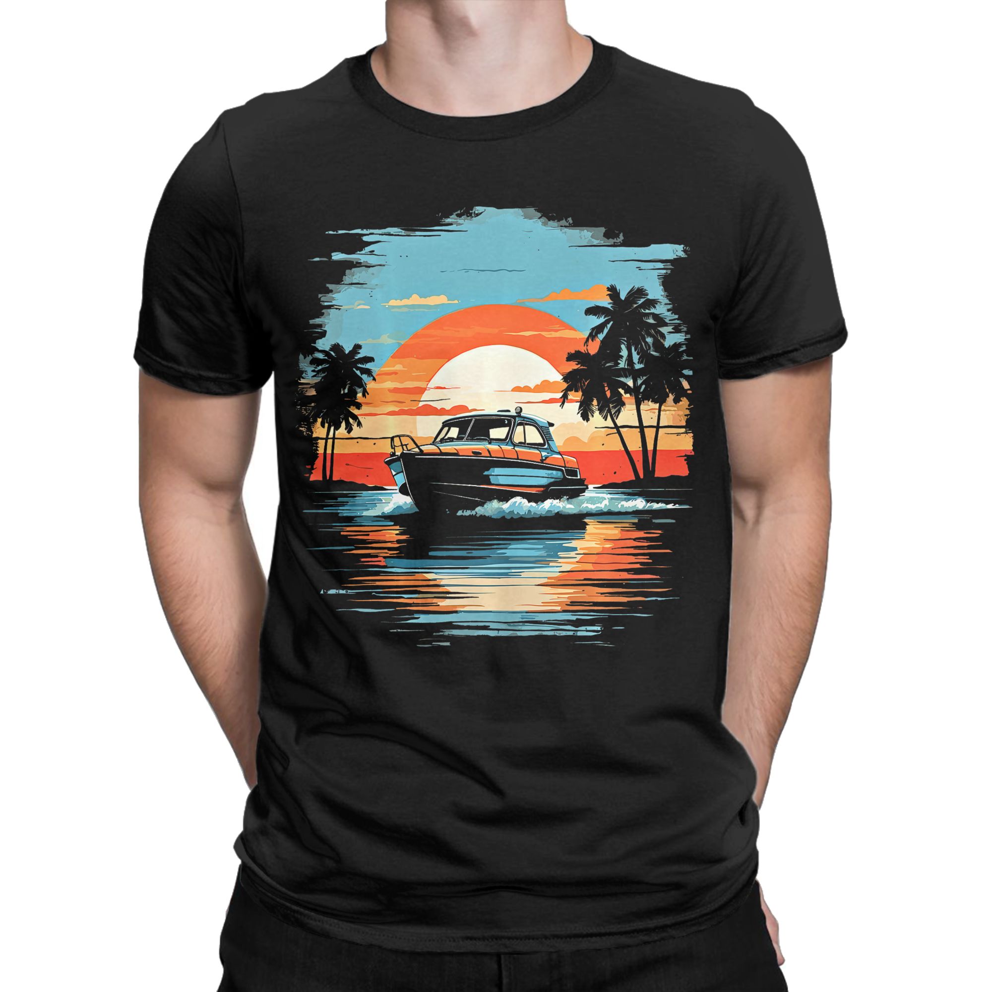 Men's T Shirt Motor Boat Yacht - Summer Clothing Ideas review and price
