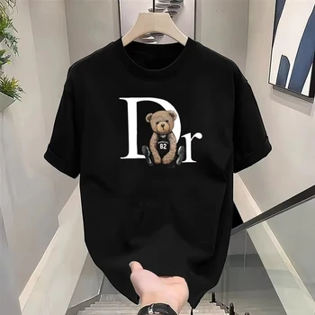 Luxury Brand Cute Bear Print T - Quality Summer Clothing For Women review and price