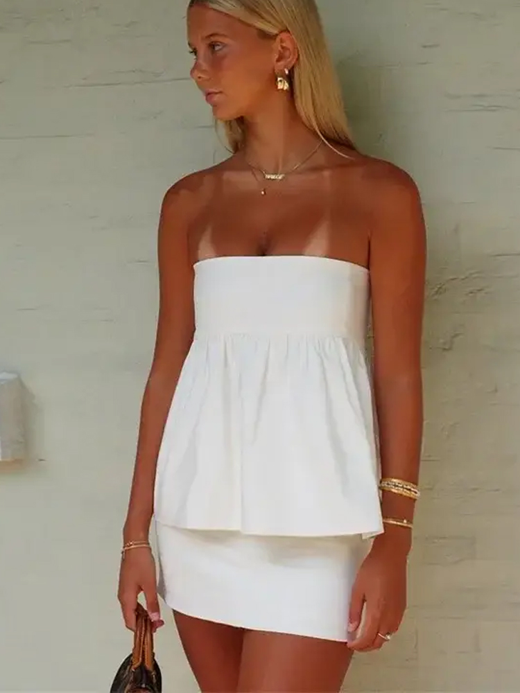 HXAO StraplessTop Women Off sh - Summer Zara review and price