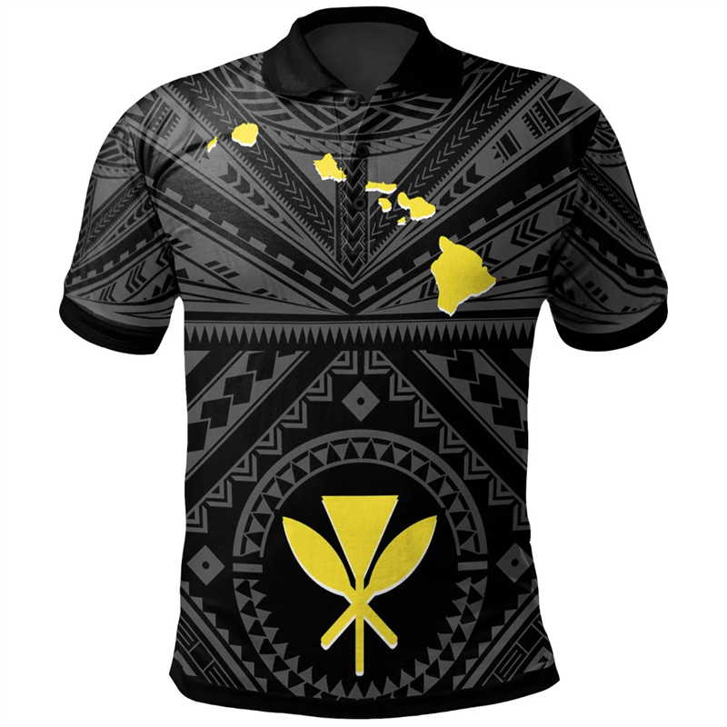 Fashion Hawaii Printed Polo Sh - Summer Vacation Clothing Men review and price