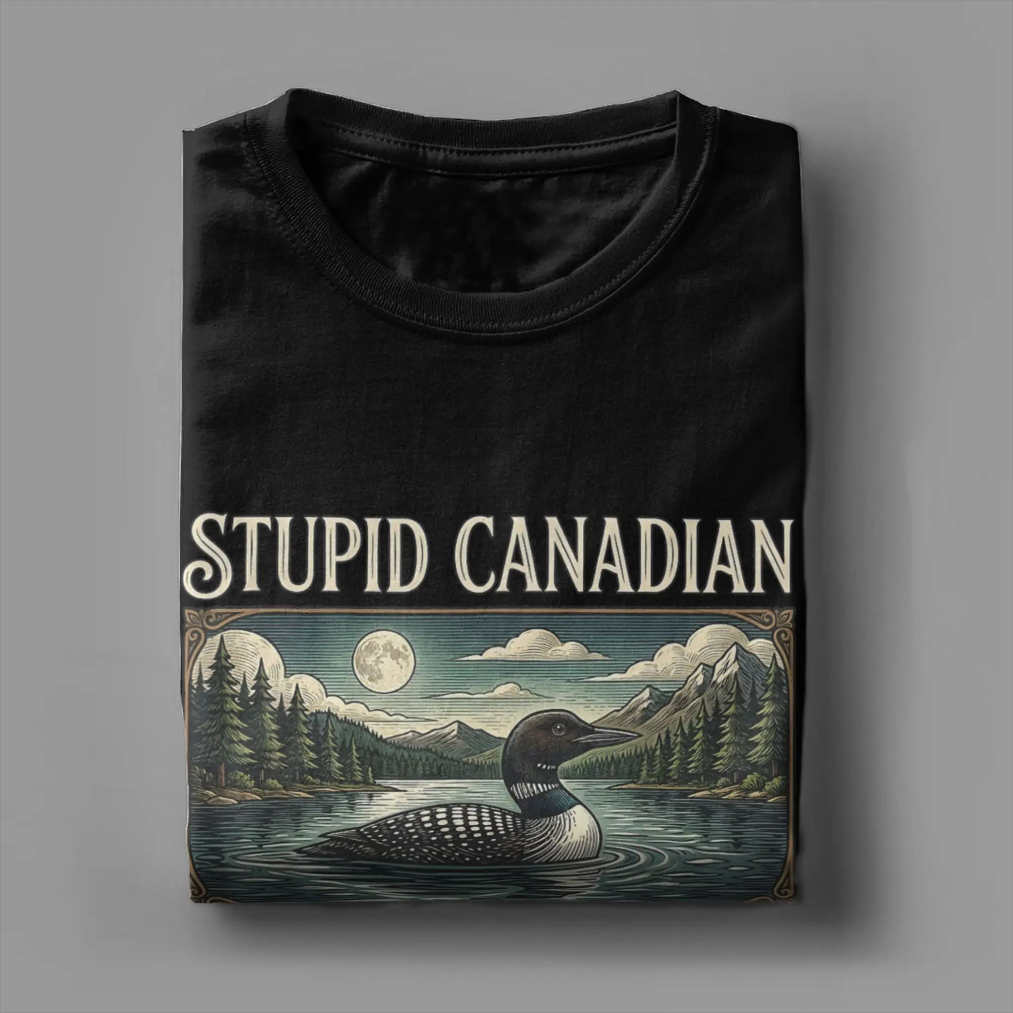 Novelty Stupid Canadian Wolf B - Summer Clothing Ideas review and price