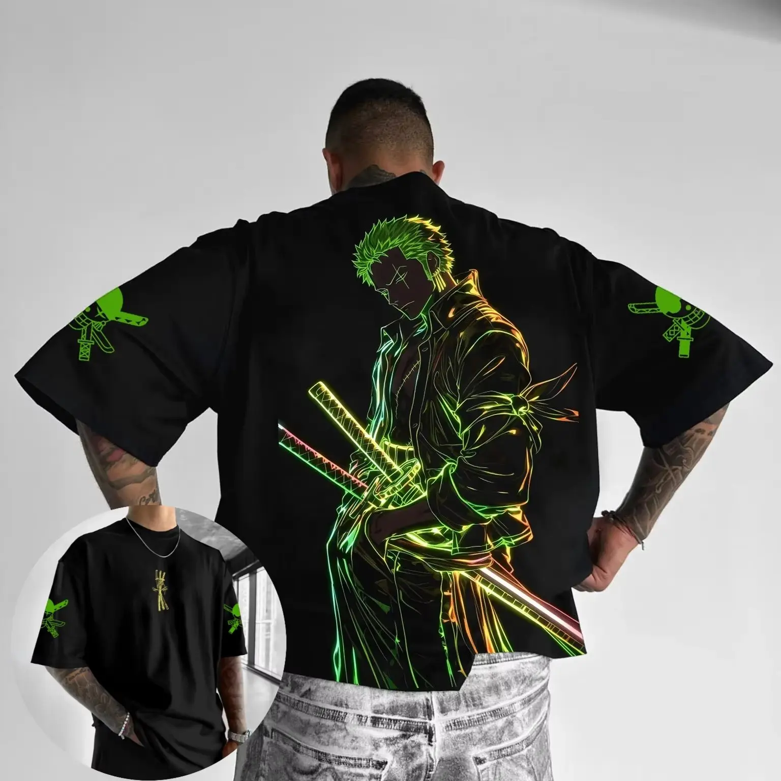 Summer Y2k Anime One Piece Zor - Summer Clothing Men 2025 review and price