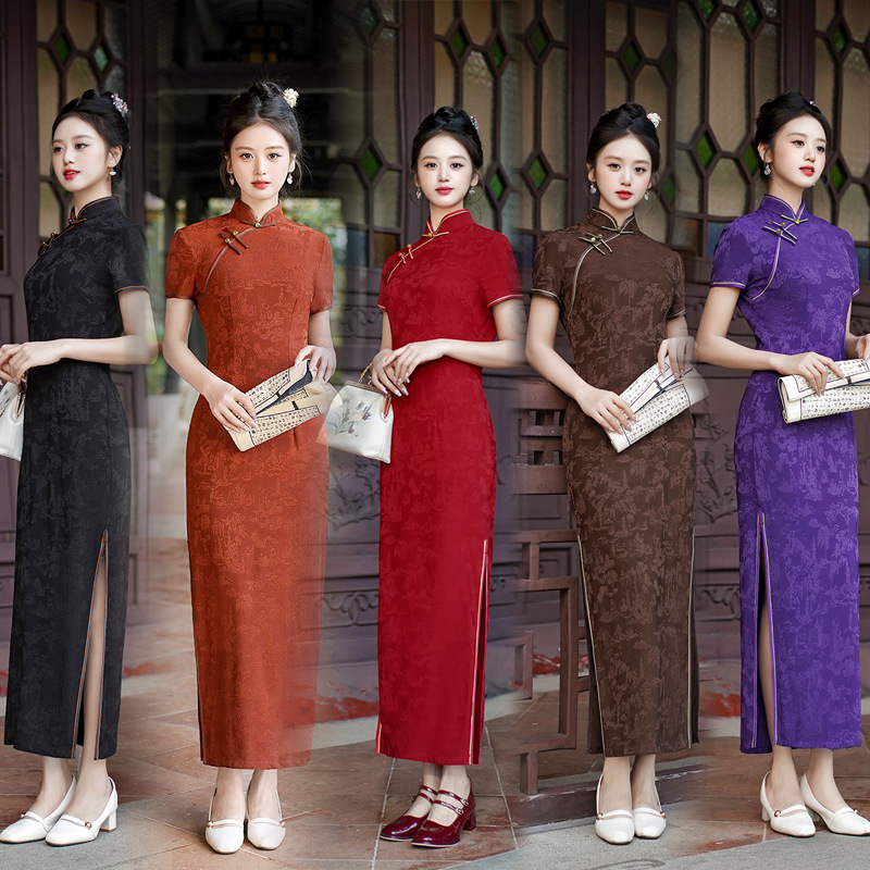 New Cheongsam Long Dress Tempe - Summer Clothes review and price