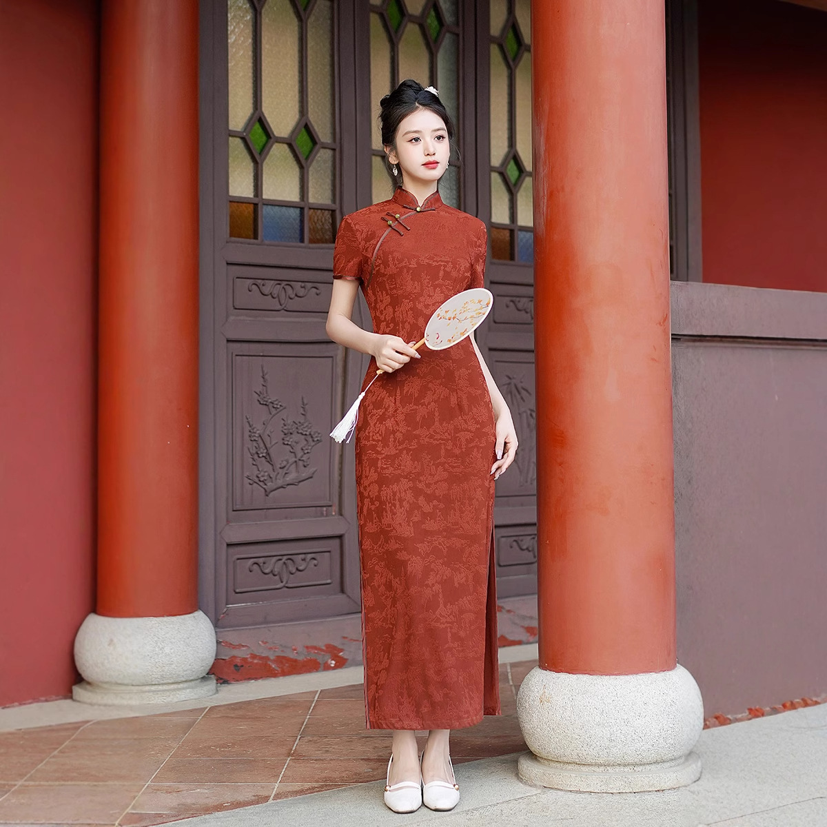 New Cheongsam Long Dress Tempe - Summer Clothes review and price